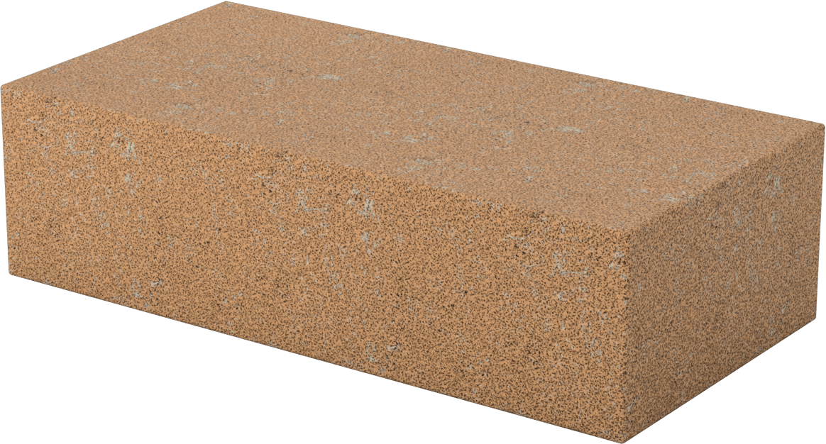 Ateş Tuğlası, 2-1/2" x 4-1/2" x 9", 3000°F Maksimum Sıcaklık