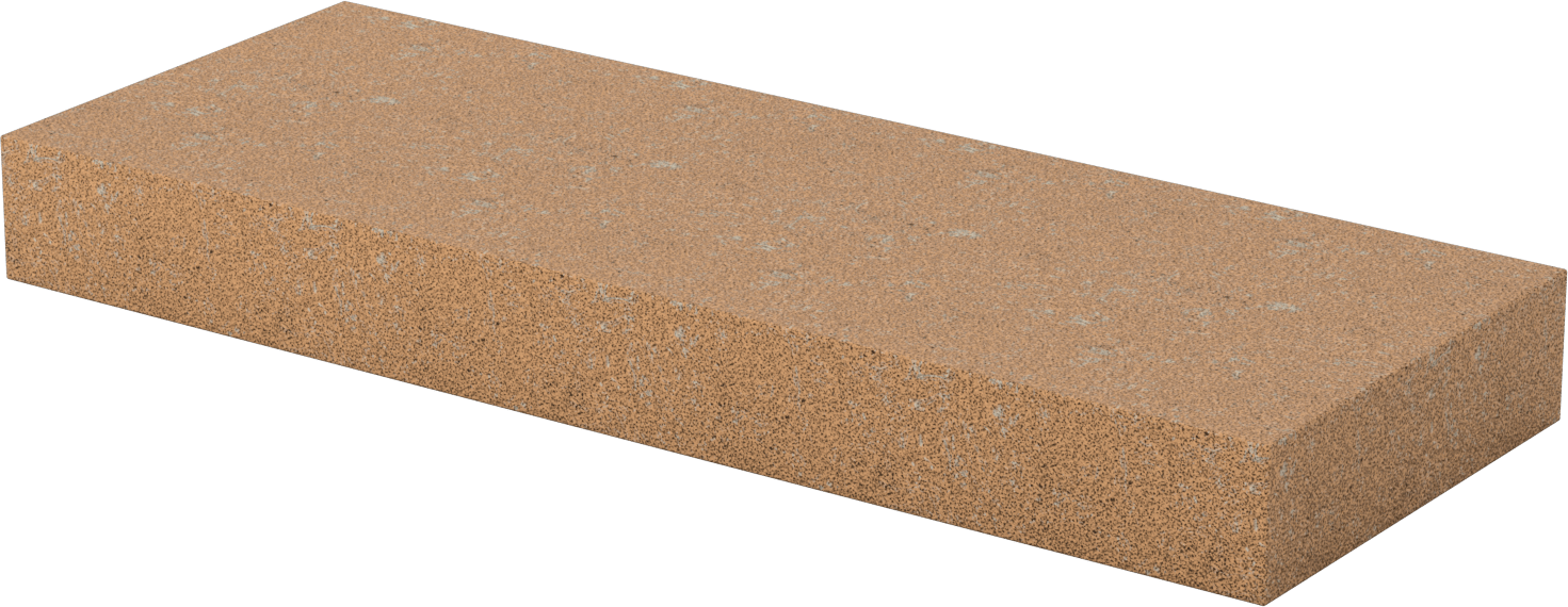 Ateş Tuğlası, 2-1/2" x 9" x 24", 2600°F Maksimum Sıcaklık