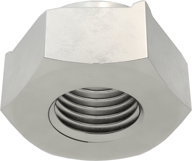 Çelik altıgen kaynak somunu, 7/16"-20 Diş Boyutu, 21/32“ Çap x 0,085” Yükseklik Yaka