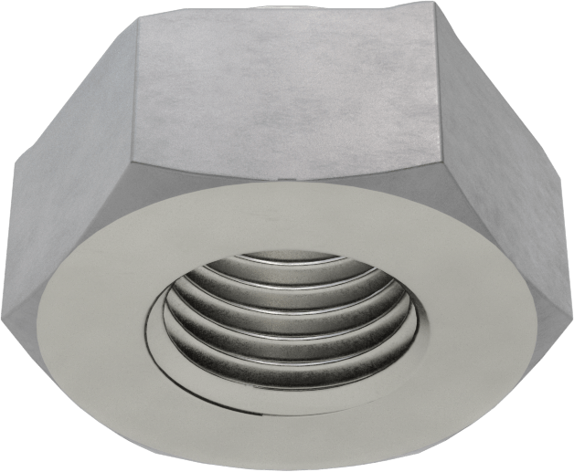Çelik altıgen kaynak somunu, 7/16"-20 Diş Boyutu, 21/32“ Çap x 0,05” Yükseklik Yaka