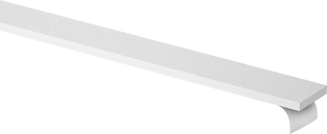 Süper Yastıklama Polietilen Köpük Şerit, Yapışkan arka yüz, Ekstra Yumuşak, 3/4" Genişlik, 1/8" Kalınlık, Beyaz