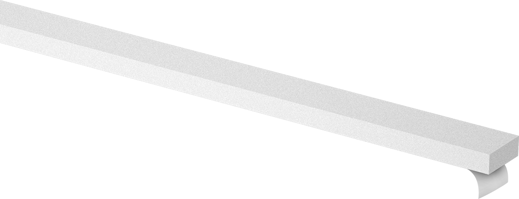 Süper Yastıklama Polietilen Köpük Şerit, Yapışkan arka yüz, Ekstra Yumuşak, 1/2" Genişlik, 3/16" Kalınlık, Beyaz