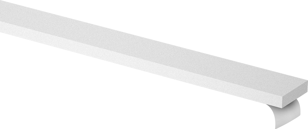 Süper Yastıklama Polietilen Köpük Şerit, Yapışkan arka yüz, Ekstra Yumuşak, 3/4" Genişlik, 3/16" Kalınlık, Beyaz
