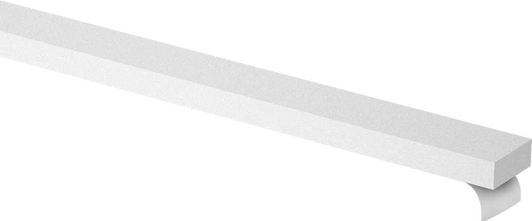 Süper Yastıklama Polietilen Köpük Şerit, Yapışkan arka yüz, Ekstra Yumuşak, 5/8" Genişlik, 1/4" Kalınlık, Beyaz