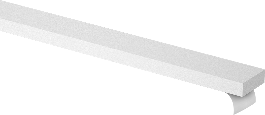 Süper Yastıklama Polietilen Köpük Şerit, Yapışkan arka yüz, Ekstra Yumuşak, 3/4" Genişlik, 1/4" Kalınlık, Beyaz