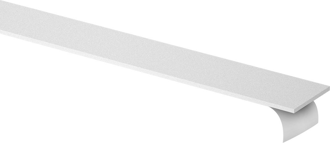 Süper Yastıklama Polietilen Köpük Şerit, Yapışkan arka yüz, Yumuşak, 1" Genişlik, 1/16" Kalınlık, Beyaz
