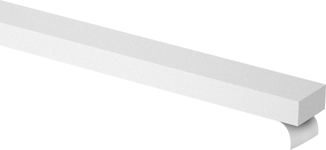 Süper Yastıklama Polietilen Köpük Şerit, Yapışkan arka yüz, Ekstra Yumuşak, 3/4" Genişlik, 3/8" Kalınlık, Beyaz