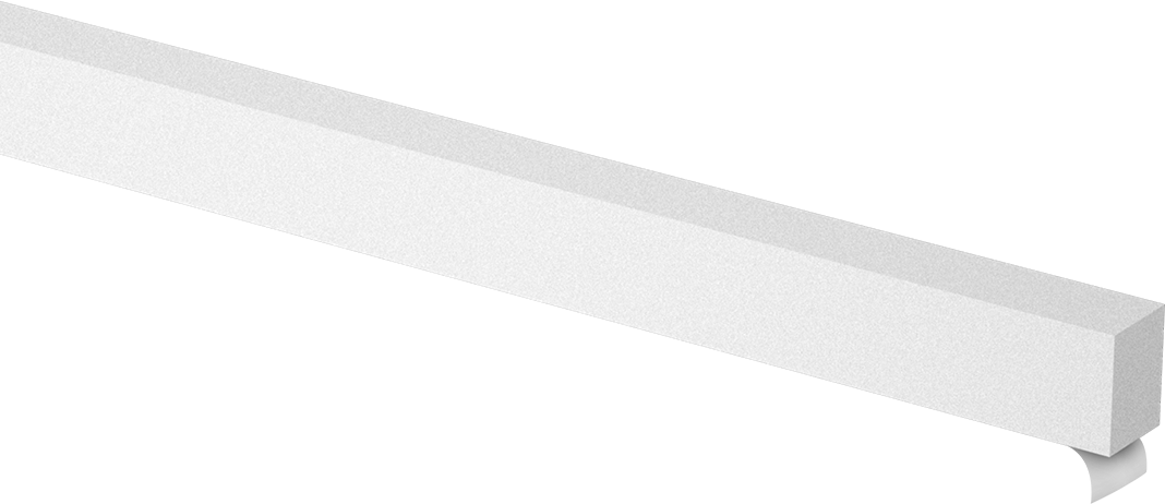 Süper Yastıklama Polietilen Köpük Şerit, Yapışkan arka yüz, Ekstra Yumuşak, 3/8" Genişlik, 1/2" Kalınlık, Beyaz