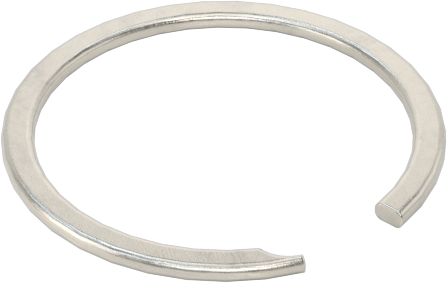 Tek Turlu Spiral Dış Tutma Halkası, 1/4" Dış Çap için, 18-8 Paslanmaz Çelik