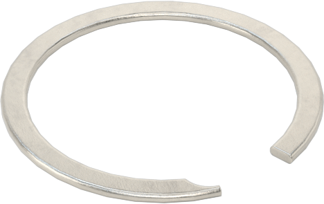 Tek Turlu Spiral Dış Tutma Halkası, 1/2" dış çap için, 18-8 Paslanmaz Çelik
