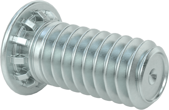Pres Geçmeli Saplamalar, Çelik, 8-32 Diş, 3/8" Uzunluk, PEM® Fh832-6
