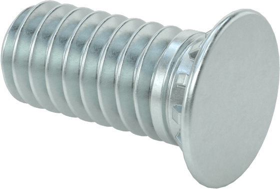 Pres Geçmeli Saplamalar, Çelik, 8-32 Diş, 3/8" Uzunluk, PEM® Fh832-6