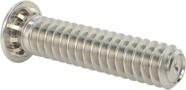 Pres Geçmeli Saplamalar, 18-8 Paslanmaz Çelik, 6-32 Diş, 5/8" Uzunluk, PEM® Fhs632-10