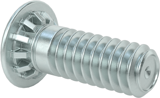 Pres Geçmeli Saplamalar, Çinko Kaplı Çelik, 2-56 Diş, PEM® Fh-256-4