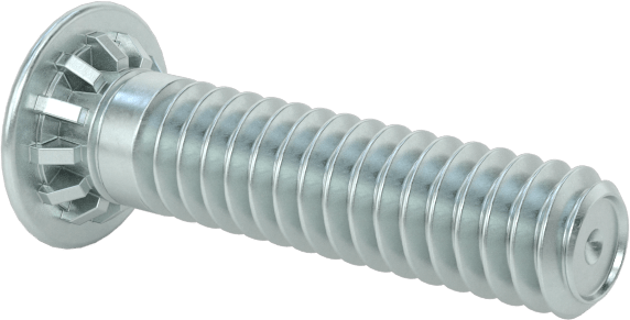 Pres Geçmeli Saplamalar, Çinko Kaplı Çelik, 2-56 Diş, PEM® Fh-256-6