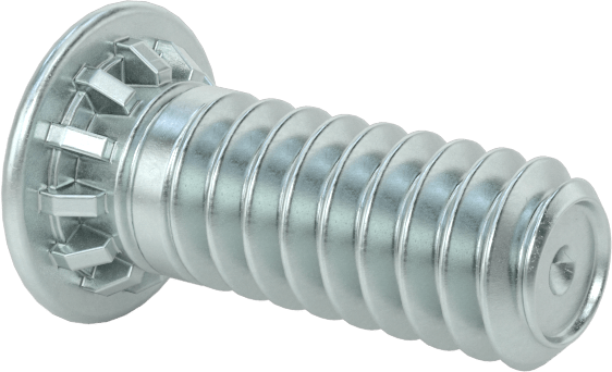 Pres Geçmeli Saplamalar, Çinko Kaplı Çelik, 4-40 Diş, PEM® Fh-440-5