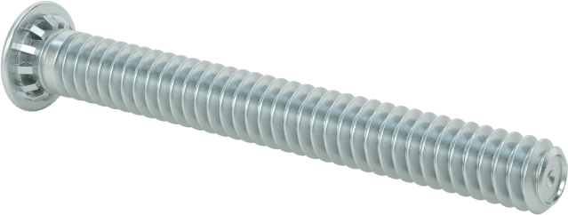 Pres Geçmeli Saplamalar, Çinko Kaplı Çelik, 4-40 Diş, PEM® Fh-440-16