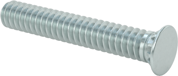 Pres Geçmeli Saplamalar, Çinko Kaplı Çelik, 6-32 Diş, PEM® Fh-632-14