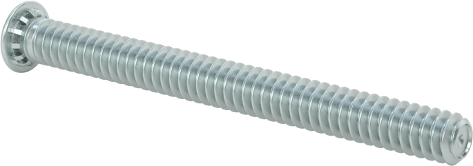 Pres Geçmeli Saplamalar, Çinko Kaplı Çelik, 6-32 Diş, PEM® Fh-632-24