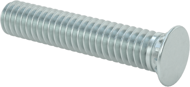 Pres Geçmeli Saplamalar, Çinko Kaplı Çelik, 8-32 Diş, PEM® Fh-832-14