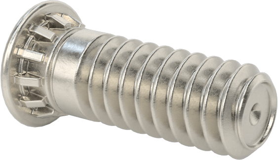 Pres Geçmeli Saplamalar, 18-8 Paslanmaz Çelik, 2-56 Diş, 1/4" Uzunluk, PEM® Fhs-256-4