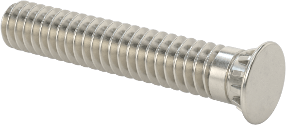 Pres Geçmeli Saplamalar, 18-8 Paslanmaz Çelik, 2-56 Diş, 1/2" Uzunluk, PEM® Fhs-256-8