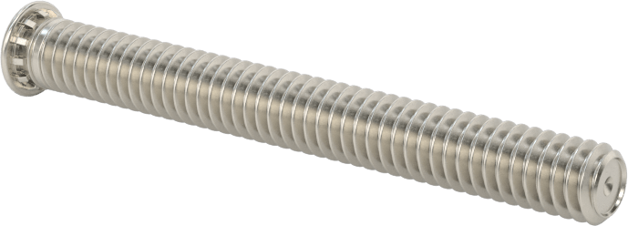 Pres Geçmeli Saplamalar, 18-8 Paslanmaz Çelik, 8-32 Diş, 1-1/2" Uzunluk, PEM® Fhs-832-24