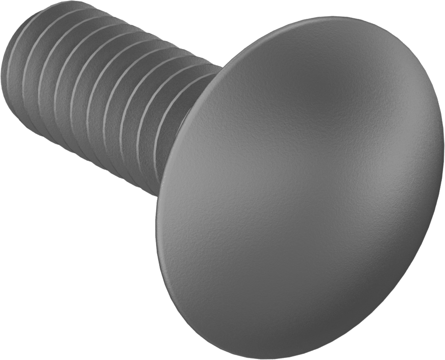 Kare Boyunlu Taşıma Cıvatası, Düşük Mukavemetli Galvanizli Çelik, 1/4"-20 Diş, 3/4" Uzunluk