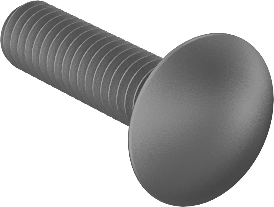 Kare Boyunlu Taşıma Cıvatası, Düşük Mukavemetli Galvanizli Çelik, 5/16"-18 Diş, 1-1/4" Uzunluk