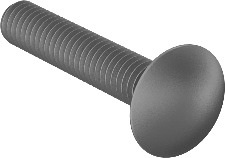 Kare Boyunlu Taşıma Cıvatası, Düşük Mukavemetli Galvanizli Çelik, 5/16"-18 Diş, 1-3/4" Uzunluk