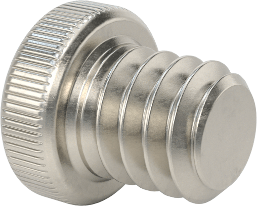 18-8 Paslanmaz Çelik Düşük Profilli Soket Başlı Vida, Altıgen Tahrikli, 1/4"-20 Diş Boyutu, 1/4" Uzunluk