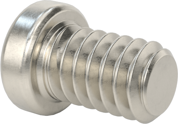 18-8 Paslanmaz Çelik Düşük Profilli Soket Başlı Vida, Altıgen Tahrikli, 1/4"-20 Diş Boyutu, 3/8" Uzunluk