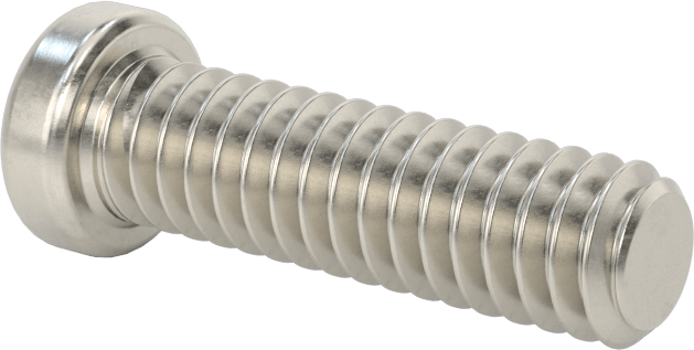 18-8 Paslanmaz Çelik Düşük Profilli Soket Başlı Vida, Altıgen Tahrikli, 1/4"-20 Diş Boyutu, 7/8" Uzunluk