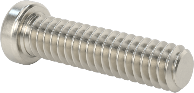 18-8 Paslanmaz Çelik Düşük Profilli Soket Başlı Vida, Altıgen Tahrikli, 1/4"-20 Diş Boyutu, 1" Uzunluk