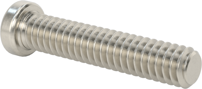 18-8 Paslanmaz Çelik Düşük Profilli Soket Başlı Vida, Altıgen Tahrikli, 1/4"-20 Diş Boyutu, 1-1/4" Uzunluk