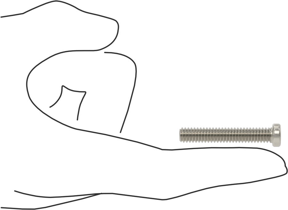 18-8 Paslanmaz Çelik Düşük Profilli Soket Başlı Vida, Altıgen Tahrikli, 1/4"-20 Diş Boyutu, 1-1/2" Uzunluk