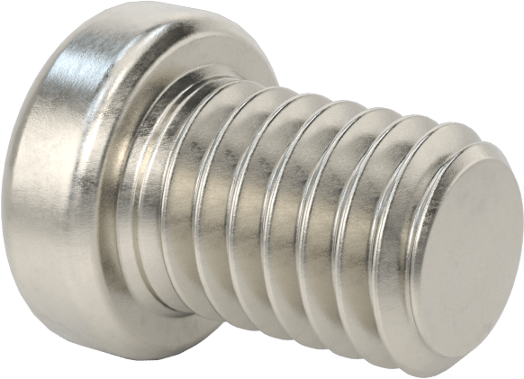 18-8 Paslanmaz Çelik Düşük Profilli Soket Başlı Vida, Altıgen Tahrikli, 3/8"-16 Diş Boyutu, 1/2" Uzunluk