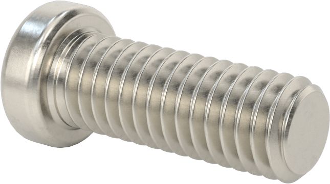18-8 Paslanmaz Çelik Düşük Profilli Soket Başlı Vida, Altıgen Tahrikli, 3/8"-16 Diş Boyutu, 1" Uzunluk