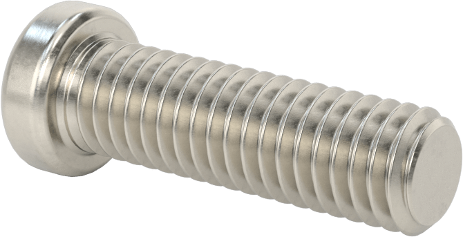 18-8 Paslanmaz Çelik Düşük Profilli Soket Başlı Vida, Altıgen Tahrikli, 3/8"-16 Diş Boyutu, 1-1/4" Uzunluk