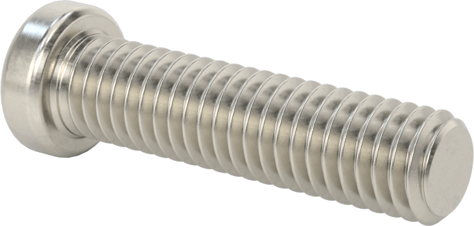 18-8 Paslanmaz Çelik Düşük Profilli Soket Başlı Vida, Altıgen Tahrikli, 3/8"-16 Diş Boyutu, 1-1/2" Uzunluk