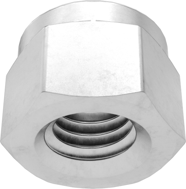 18-8 Paslanmaz Çelik Naylon Ekli Kilit Somunu, M5 x 0,8 mm Diş, 8 mm Genişlik, 6,3 mm Yükseklik
