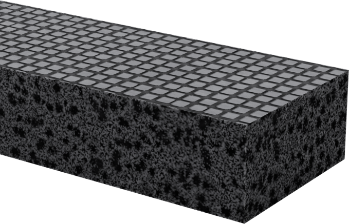 Aşınmaya Dayanıklı Doğal Kauçuk Köpük Şerit, Arka Yüzü Yapışkanlı, 1/2" Genişlik, 1/4" Kalınlık, 50 Fit Uzunluk
