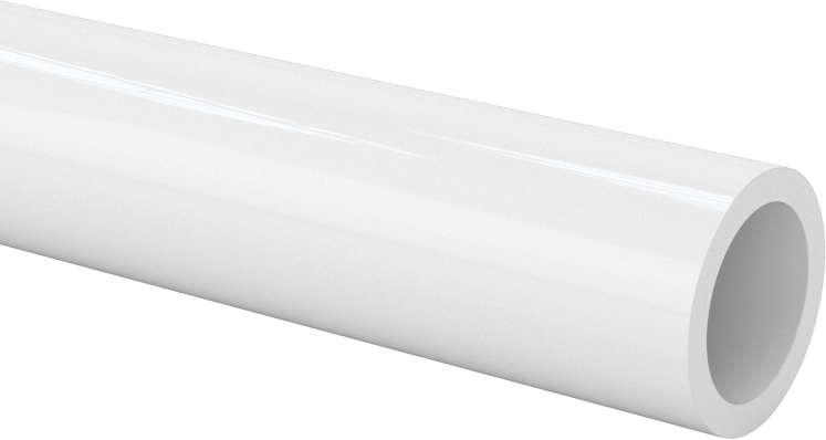 Neme Dayanıklı Sert Asetal Plastik Boru, Hava ve Su için, 3/8" ID, 1/2" OD, 5 Fit Uzunluk