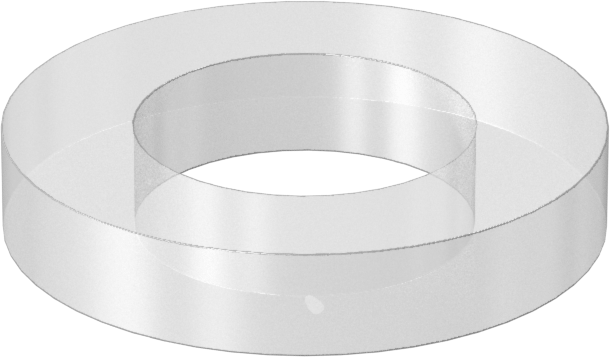 Neme Dayanıklı Yastıklama Pul, 5/16" Vida Boyutu için, 0.317" ID, 0.562" OD