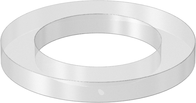 Neme Dayanıklı Yastıklama Pul, 3/4" Vida Boyutu için, 0.812" ID, 1.25" OD