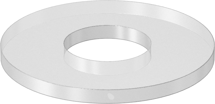 Neme Dayanıklı Yastıklama Pul, 3/4" Vida Boyutu için, 0.812" ID, 2.00" OD