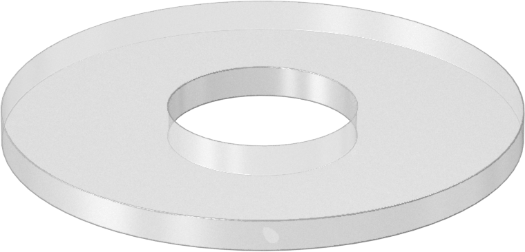 Neme Dayanıklı Yastıklama Pul, 3/4" Vida Boyutu için, 0.812" ID, 2.25" OD