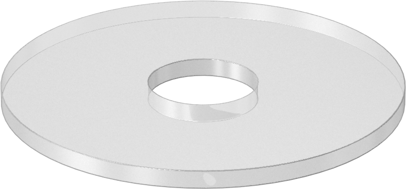 Neme Dayanıklı Yastıklama Pul, 3/4" Vida Boyutu için, 0.812" ID, 3.00" OD