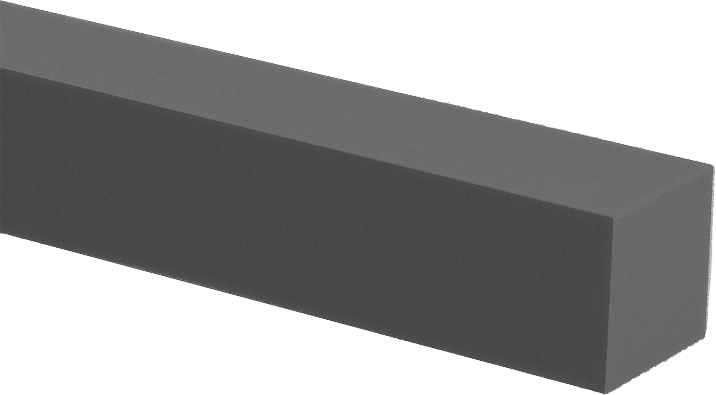 Süper Yastıklama Poliüretan Köpük Çubuk, 2-1/4" Kare, 42" Uzunluk