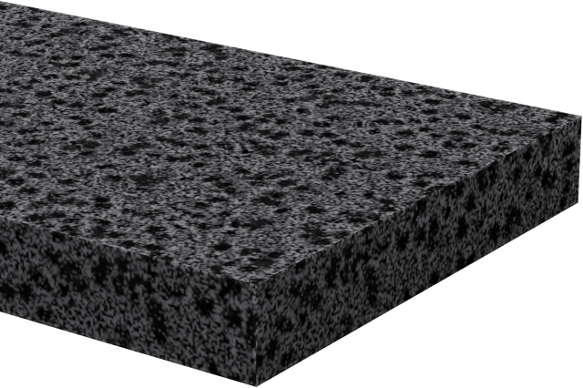 Alev Geciktirici Yağa Dayanıklı Karışımlı Buna-N Köpük, Yapışkanlı Arka Şerit, 3/4" x 50 Feet, 1/8" Kalınlık